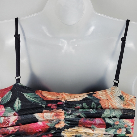 NWT Express Size XS Floral Mesh Bodysuit - Picture 6 of 11